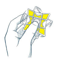 HKM-510163 QiYi 1x3x3 Spinner Magic Cube Educational Toy for Kids - Magnetic Finger Speed Puzzle