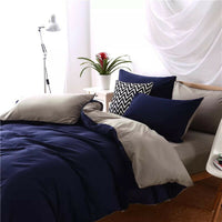 HKM-510355 Floral Pattern Bedding Set – 4-Piece Modern and Simple Design for 1.5m Bed, Made of Polyester Fiber