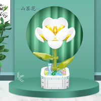 HKM-510419 Building Blocks Flower Set - Creative DIY Toy for Kids, Eco-Friendly Flower Potted Plant Construction Puzzle