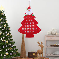 HKM-510867 Christmas Countdown Calendar Pendant - Festive Tree & House Design, Perfect for Holiday Decor
