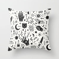 HKM-510867 Halloween Cartoon Pillowcase Cover - Peach Skin Material, 45x45 cm, PP Cotton Filling