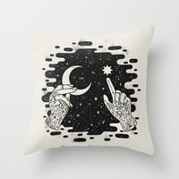HKM-510867 Halloween Cartoon Pillowcase Cover - Peach Skin Material, 45x45 cm, PP Cotton Filling