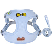 HKM-510931 Reflective Chest Harness for Dogs - Fashionable Corduroy Vest in Blue, Orange, Green, Pink