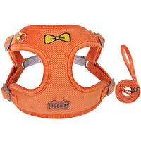HKM-510931 Reflective Chest Harness for Dogs - Fashionable Corduroy Vest in Blue, Orange, Green, Pink