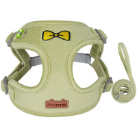 HKM-510931 Reflective Chest Harness for Dogs - Fashionable Corduroy Vest in Blue, Orange, Green, Pink