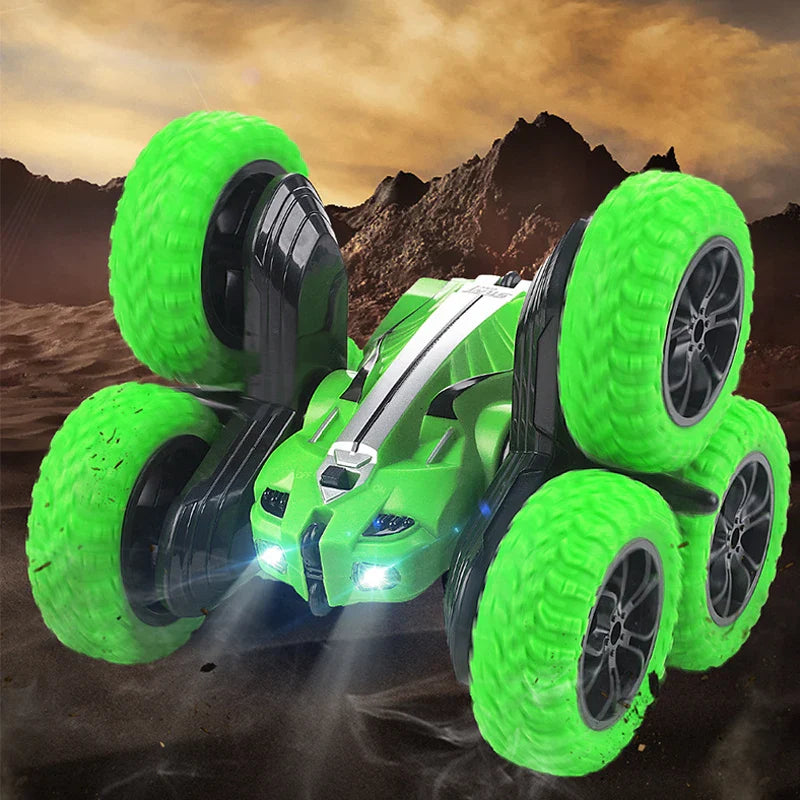 HKM-510995 Double-Sided 6WD RC Stunt Car 360-Degree Rotating Off-Road Remote Control Vehicle for All Ages
