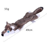 HKM-511059 Nibbling Vent Plush Chew Toys - Soft, Sounder Plush for Dental Health and Stress Relief, Available in Various Animal Designs