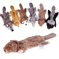 HKM-511059 Nibbling Vent Plush Chew Toys - Soft, Sounder Plush for Dental Health and Stress Relief, Available in Various Animal Designs