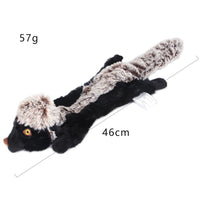 HKM-511059 Nibbling Vent Plush Chew Toys - Soft, Sounder Plush for Dental Health and Stress Relief, Available in Various Animal Designs