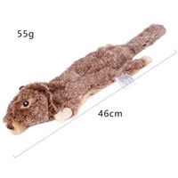 HKM-511059 Nibbling Vent Plush Chew Toys - Soft, Sounder Plush for Dental Health and Stress Relief, Available in Various Animal Designs
