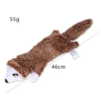 HKM-511059 Nibbling Vent Plush Chew Toys - Soft, Sounder Plush for Dental Health and Stress Relief, Available in Various Animal Designs