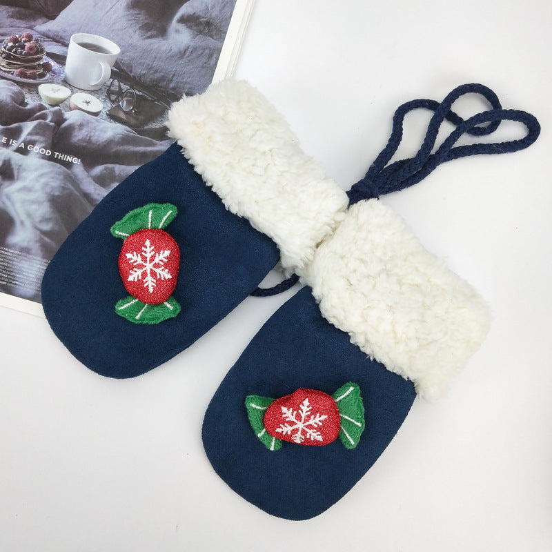 HKM-511187 Cozy Plush Mittens for Winter - Neutral Gender, One Size Fits All