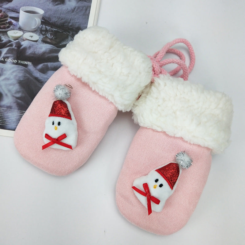 HKM-511187 Cozy Plush Mittens for Winter - Neutral Gender, One Size Fits All