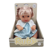 HKM-511379 12-Inch Drinking Water Pee Baby Doll Accessories Set for Reborn Dolls, Silicone Mini Toy for Ages 2-7