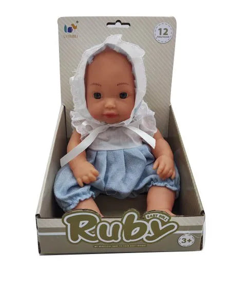 HKM-511379 12-Inch Drinking Water Pee Baby Doll Accessories Set for Reborn Dolls, Silicone Mini Toy for Ages 2-7