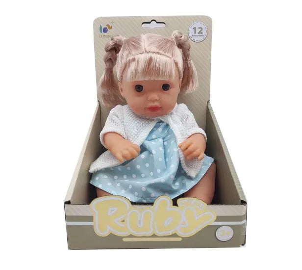 HKM-511379 12-Inch Drinking Water Pee Baby Doll Accessories Set for Reborn Dolls, Silicone Mini Toy for Ages 2-7