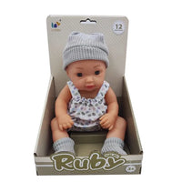 HKM-511379 12-Inch Drinking Water Pee Baby Doll Accessories Set for Reborn Dolls, Silicone Mini Toy for Ages 2-7