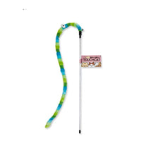 HKM-511379 Caterpillar Feather Cat Toy Stick for Interactive Play – 46CM Long, Bite-Resistant Design