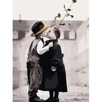 HKM-511507 Romantic Kissing Art Print for Home Decor