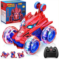 HKM-511571 360 Rotating 2.4GHz Remote Control Off-Road Stunt Car with Wheel Lights for Ages 2 and Up