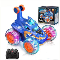 HKM-511571 360 Rotating 2.4GHz Remote Control Off-Road Stunt Car with Wheel Lights for Ages 2 and Up