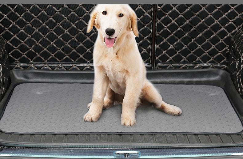 HKM-511763 Dog Stool Mat - Cotton BK Cloth with Non-Slip Base, Available in Gray and Beige, Multiple Sizes