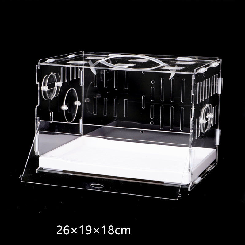 HKM-511891 Super Large Acrylic Drawer Squirrel Cage with Piping Design for Easy Cleaning and Observation