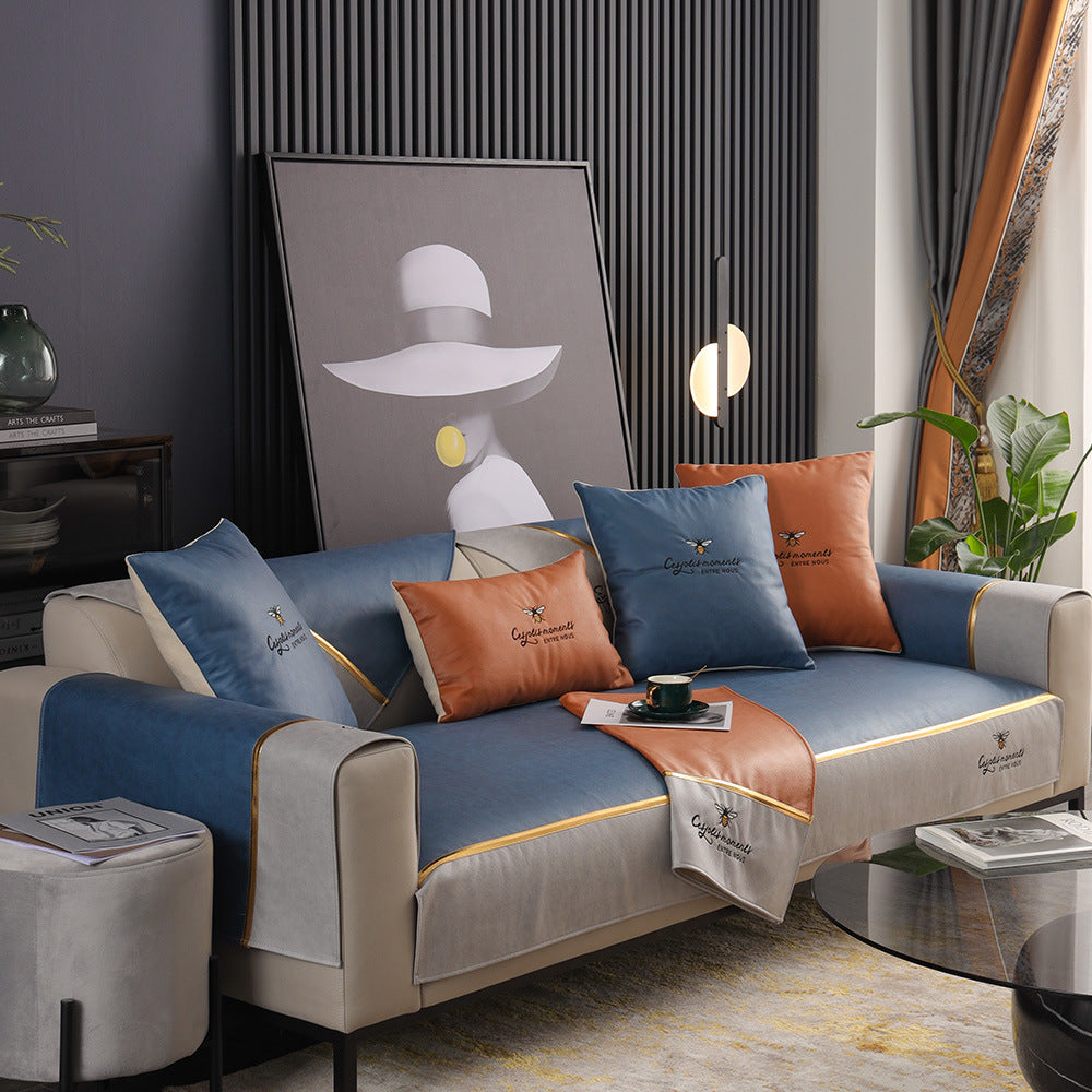 HKM-511955 Water-Resistant Polyester Sofa Protective Cushion Cover for Sectional Sofas