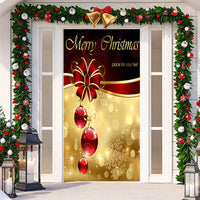 HKM-512019 Christmas Festival Decorative Door Tapestry – Character Fabric, Machine Washable, 90x200cm, Polyester