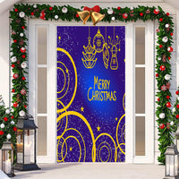 HKM-512019 Christmas Festival Decorative Door Tapestry – Character Fabric, Machine Washable, 90x200cm, Polyester