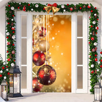 HKM-512019 Christmas Festival Decorative Door Tapestry – Character Fabric, Machine Washable, 90x200cm, Polyester
