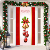 HKM-512019 Christmas Festival Decorative Door Tapestry – Character Fabric, Machine Washable, 90x200cm, Polyester