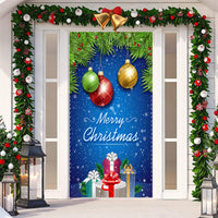 HKM-512019 Christmas Festival Decorative Door Tapestry – Character Fabric, Machine Washable, 90x200cm, Polyester