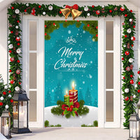 HKM-512019 Christmas Festival Decorative Door Tapestry – Character Fabric, Machine Washable, 90x200cm, Polyester