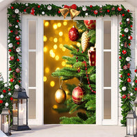 HKM-512019 Christmas Festival Decorative Door Tapestry – Character Fabric, Machine Washable, 90x200cm, Polyester