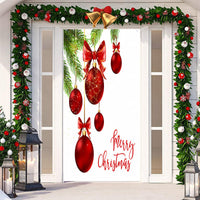 HKM-512019 Christmas Festival Decorative Door Tapestry – Character Fabric, Machine Washable, 90x200cm, Polyester