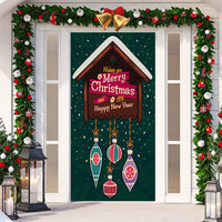 HKM-512019 Christmas Festival Decorative Door Tapestry – Character Fabric, Machine Washable, 90x200cm, Polyester
