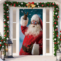 HKM-512019 Christmas Festival Decorative Door Tapestry – Character Fabric, Machine Washable, 90x200cm, Polyester