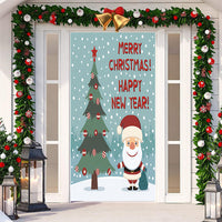 HKM-512019 Christmas Festival Decorative Door Tapestry – Character Fabric, Machine Washable, 90x200cm, Polyester