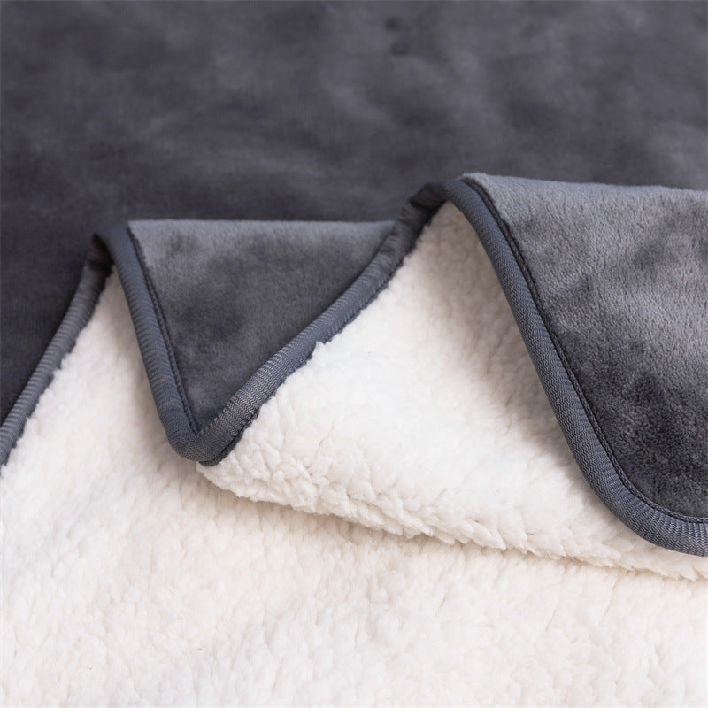 HKM-512019 Waterproof Lambswool Pet Blanket - Reusable and Washable for Dogs, Multiple Colors Available