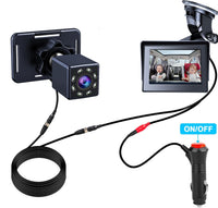 HKM-512083 5-Inch Car Infant Baby Infrared Night Vision Rearview Mirror with 150° Angle Lens and IP68 Waterproof Rating
