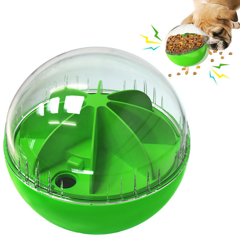 HKM-512339 Adjustable Leaky Feeding Puzzle Sound Ball Lemon Dog Toy