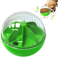 HKM-512339 Adjustable Leaky Feeding Puzzle Sound Ball Lemon Dog Toy
