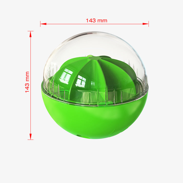 HKM-512339 Adjustable Leaky Feeding Puzzle Sound Ball Lemon Dog Toy