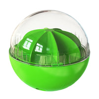 HKM-512339 Adjustable Leaky Feeding Puzzle Sound Ball Lemon Dog Toy