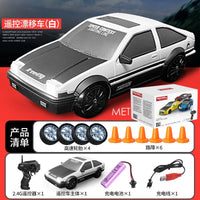 HKM-512723 1/24 Scale High Speed Remote Control Drift Car with Rechargeable Battery and LED Lights