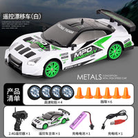 HKM-512723 1/24 Scale High Speed Remote Control Drift Car with Rechargeable Battery and LED Lights
