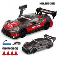HKM-512723 1/24 Scale High Speed Remote Control Drift Car with Rechargeable Battery and LED Lights