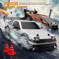 HKM-512723 1/24 Scale High Speed Remote Control Drift Car with Rechargeable Battery and LED Lights