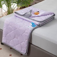 HKM-512723 Versatile Summer Cool Fiber Quilt in Multiple Sizes - Modern Design with Polyester Fiber Filling